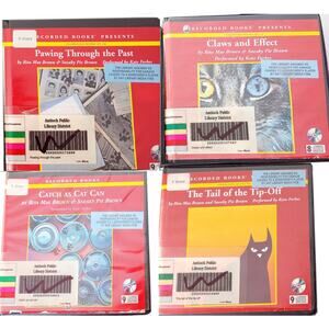 Rita Mae Brown Mrs Murphy Mystery Book Lot 8-9-10-11 Series Audio CD ExLibrary